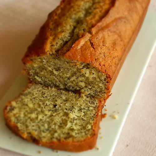 Cake Citron, Pavot & Basilic