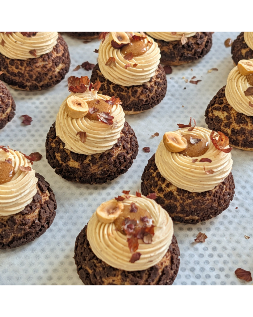 Mini choux Chocolat/Noisettes