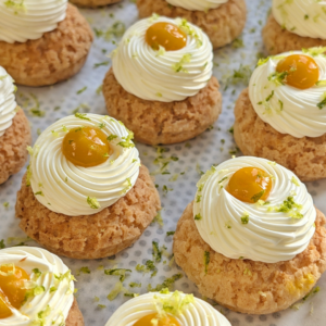 Mini choux mangue/passion et citron vert